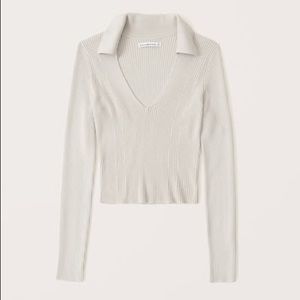 Abercrombie Women's Elevated Ribbed Knit Polo